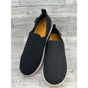 Teva Slip On Shoes Black Comfortable Canvas Lightweight Casual Sneakers Men US 8